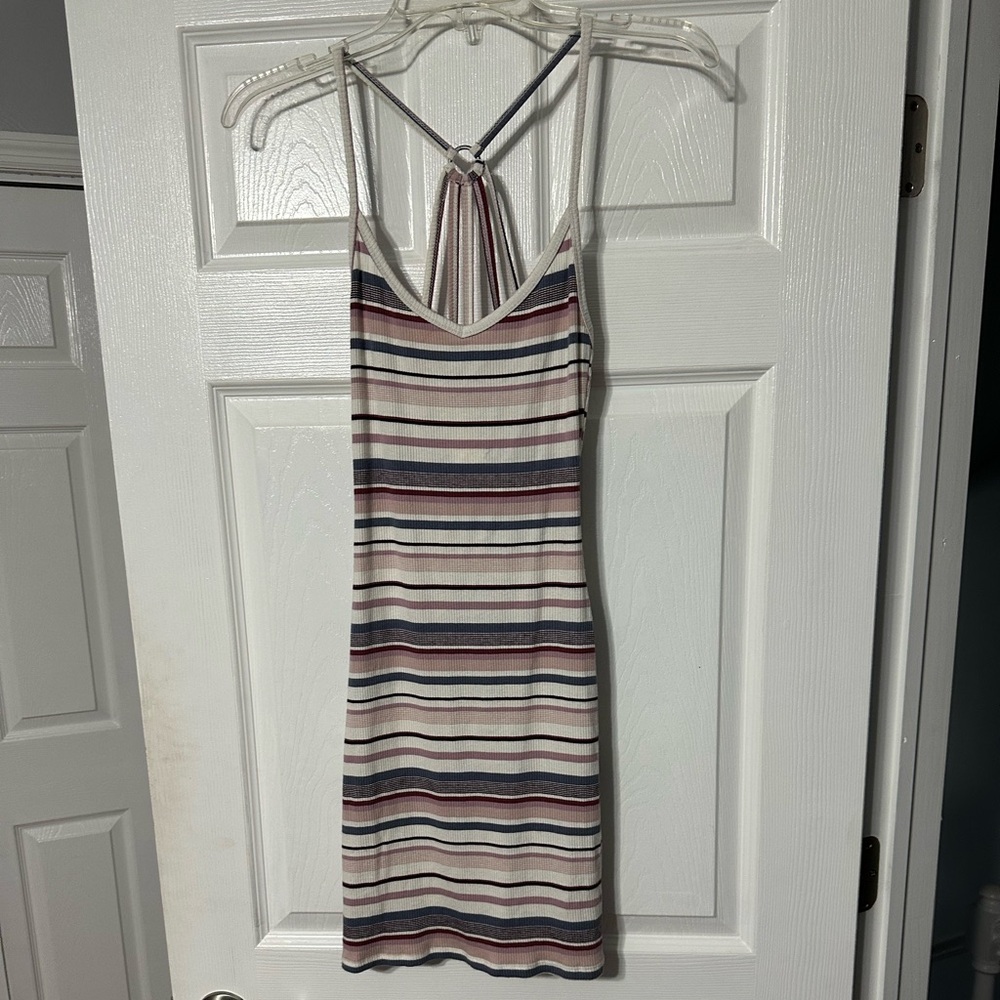 NWT Aeropostale Multicolor Striped Backless Dress
